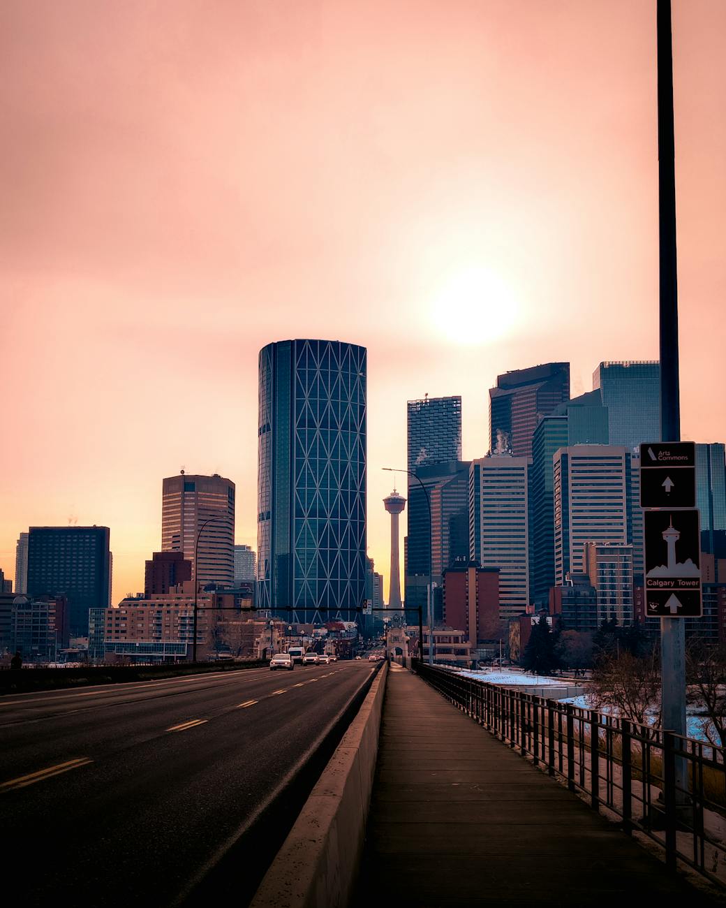 city buildings during golden hour