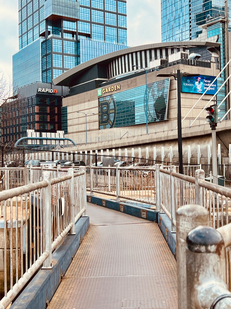 td garden boston urban cityscape view