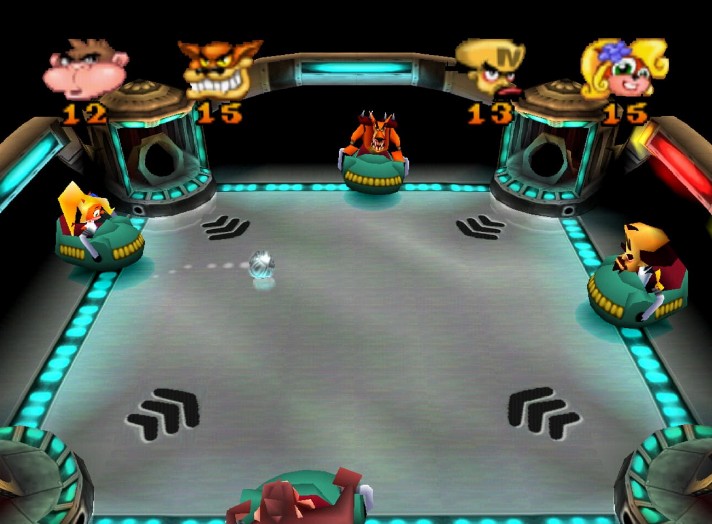 A minigame of Crash Bash, PS1