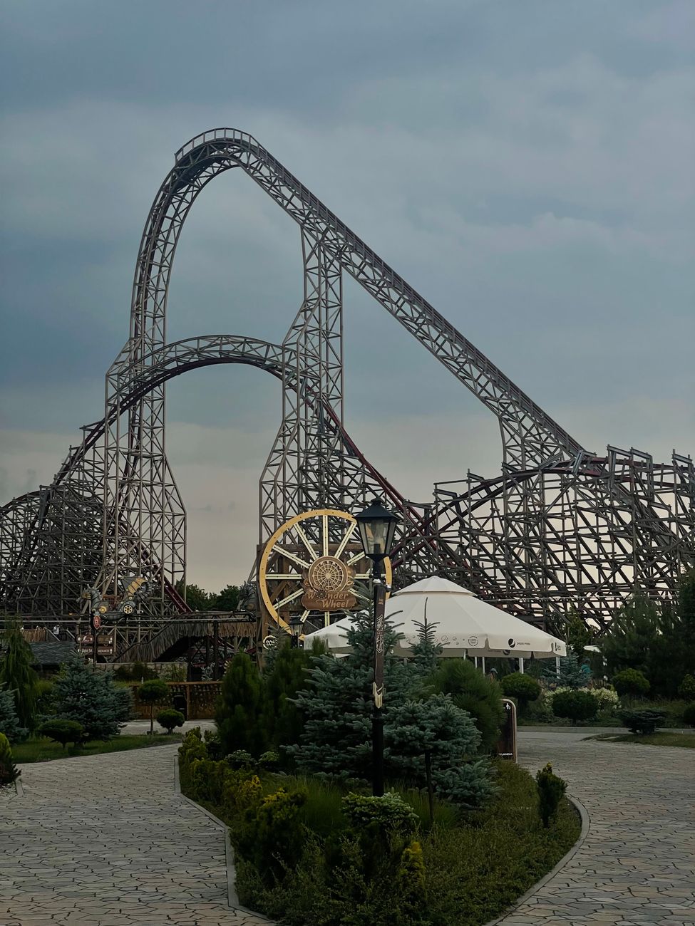 zadra roller coaster in energylandia in zator poland